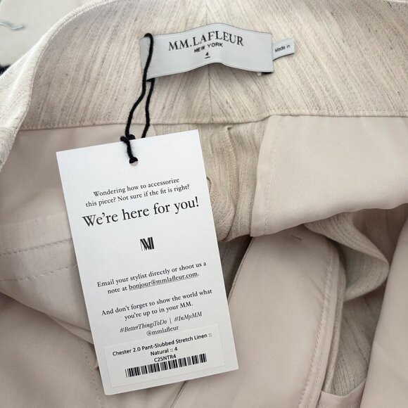 MM LaFleur Chester 2.0 Pant Slubbed Stretch Linen - Picture 3 of 4